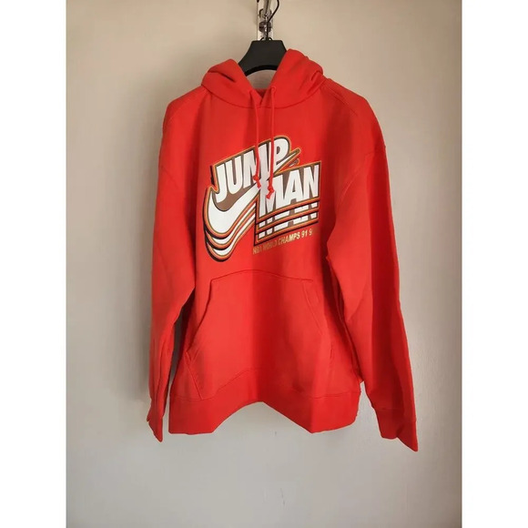 NWT NIKE Air Jordan Jumpman Core Fleece Hoodie Men's Size XXL DC9604-673 - Picture 2 of 10